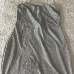 Silver glittery dress