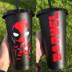 Custom Black Matte Tumbler Cup 