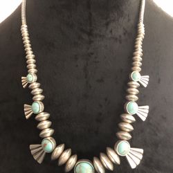 Lucky Brand Turquoise Collar 10" Necklace & 7.5" Bracelet