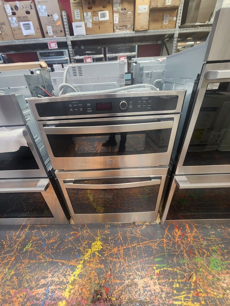 Final Sale Ge 30 Inch Combination Wall Oven Stainless Steel 