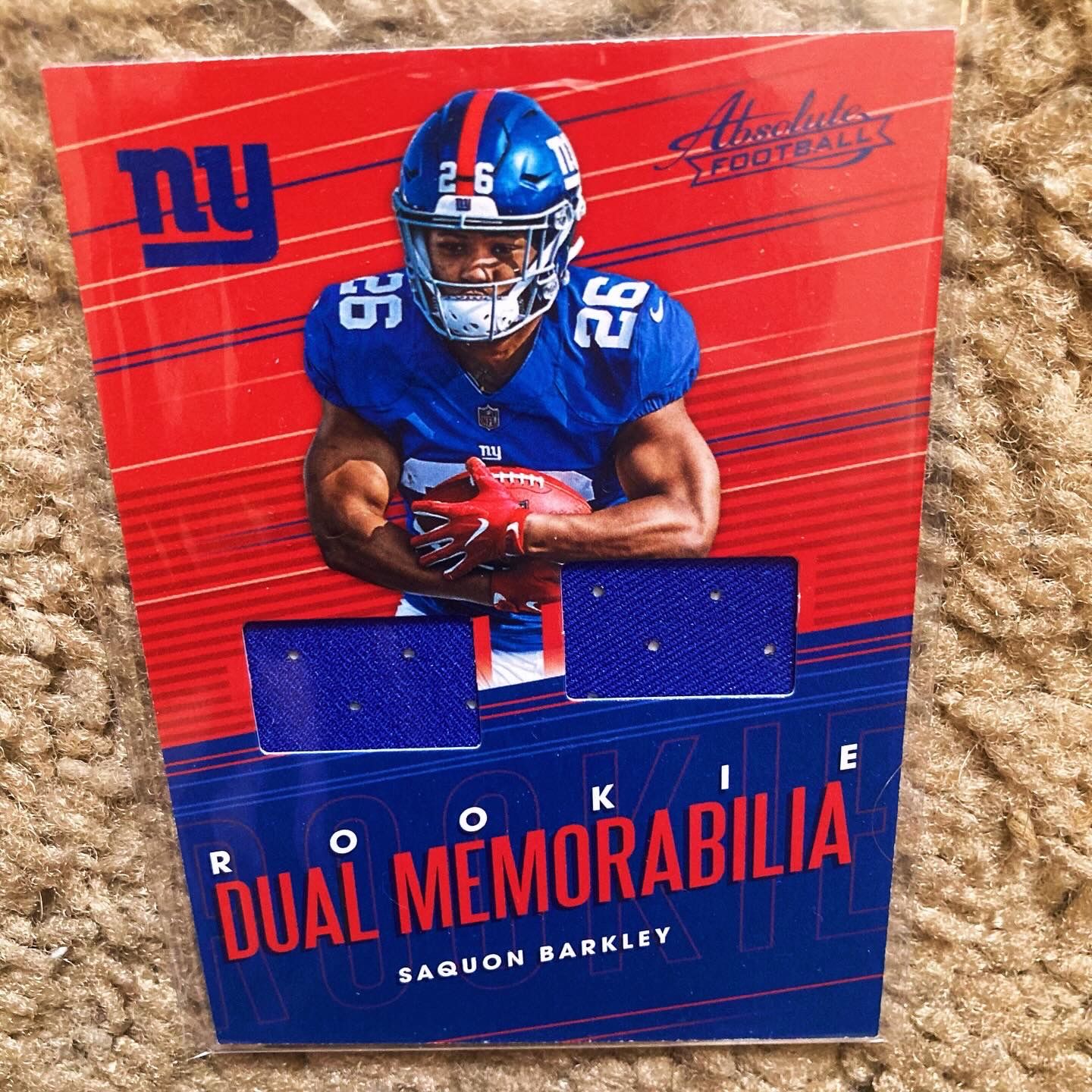 Saquon Barkley RC Dual Jersey 2018
