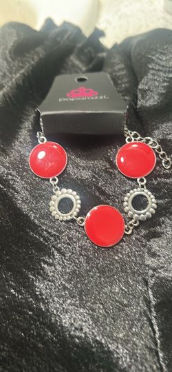 Paparazzi red and black bracelet