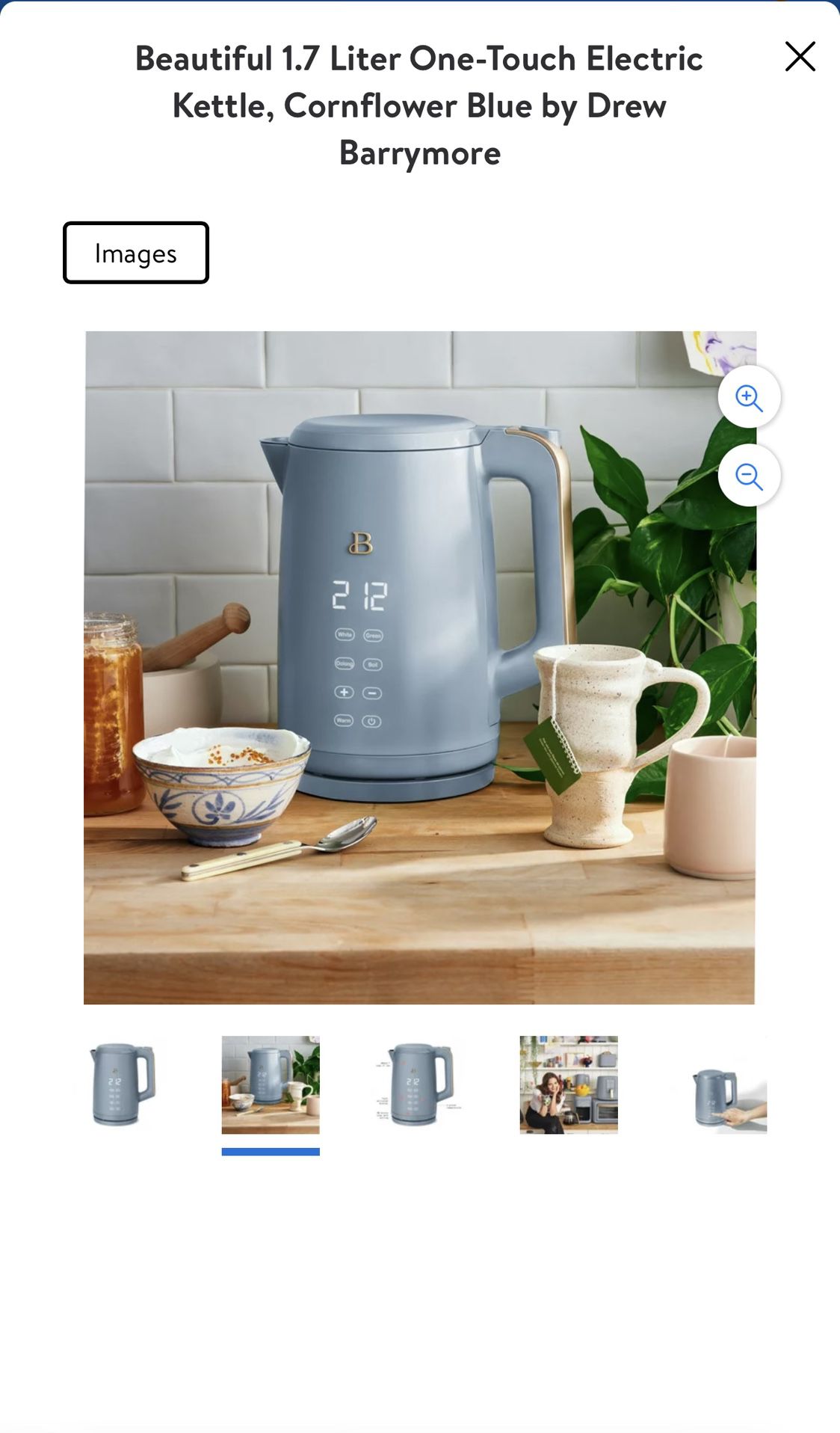  Beautiful 1.7 Liter One-Touch Electric Kettle, by Drew