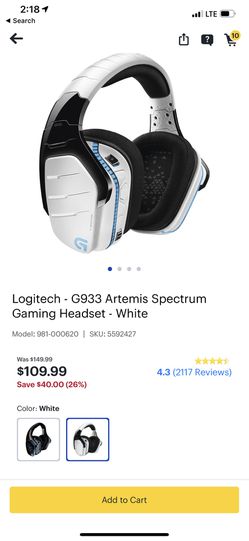 SEALED Logitech G933 Artemis Spectrum Snow Gaming Headset for Sale Mukilteo, WA - OfferUp