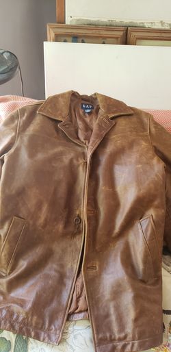 Gap medium size men's leather jacket