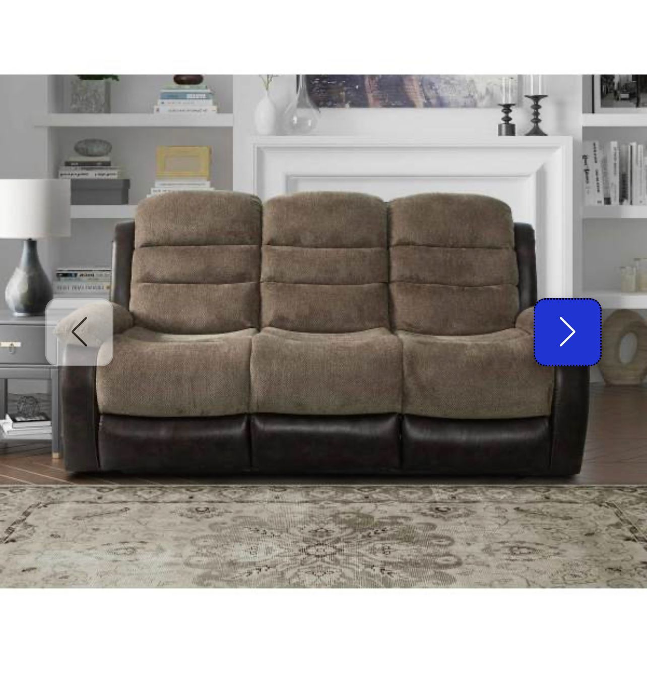 Brand New 5pcs Manual Recliner Living Room Set