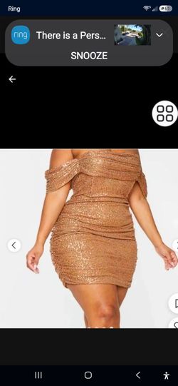 New size 18 PrettyLittleThing Curve Women's Dress ( Reseda ca)