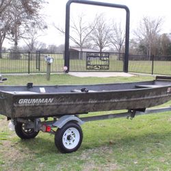 14ft Grumman John Boat Aluminum 15hp