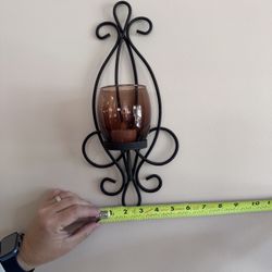 2 Hanging Wall Candle Holders