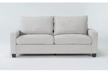 Modern 80” Beige Sofa