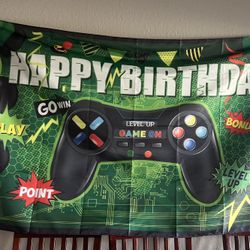 Game On Birthday Banner 