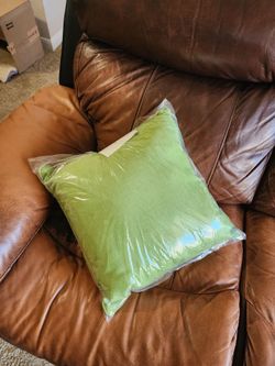 Green Throw Pillow 16x16