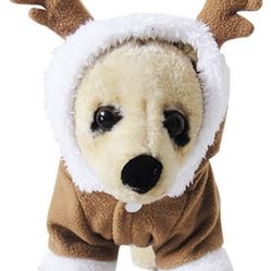NACOCO Pet Costumes Dog Christmas Suit Dog Elk Santa Costume Polar Fleece Fit for Puppy Dog Teddy