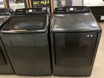 Samsung Top Load Washer and Electric Dryer Set