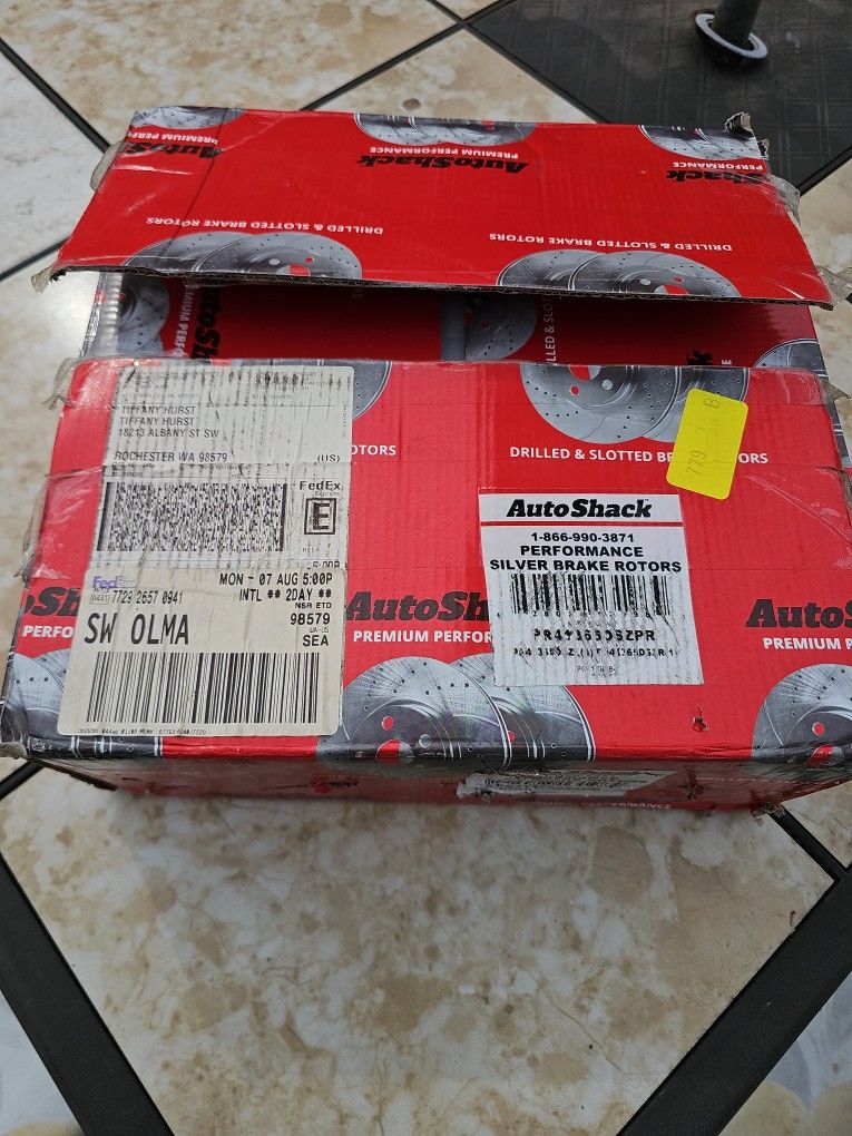Drilled And Slotted Front Mazda 3 rotors