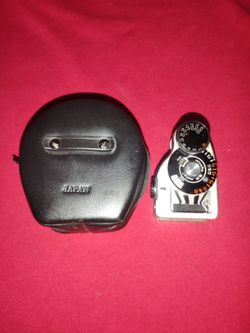 Old Minolta SR Meter in Leather Case Japan