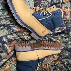 BOOTS:  Timberland 6-Inch Premium Boots – Wheat/Black – NEW
