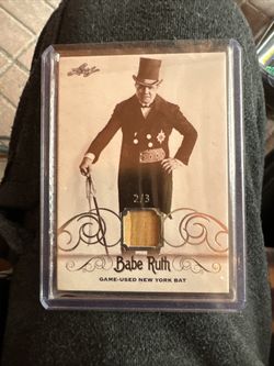 1 Of 3 Game Used Bat Babe Ruth Leaf 
