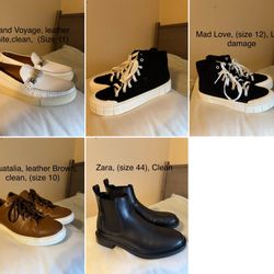 Men’s Shoes. Grand Voyage, Zara, And More. 4 Pairs Of Men’s Shoes