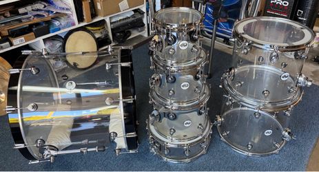 7-pce DW Acrylic design series drum workshop