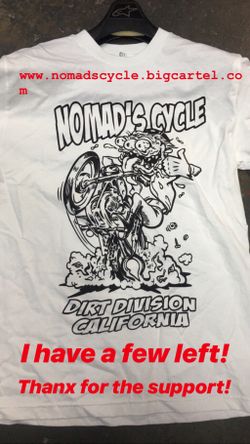 Rat Fink Nomad’s Cycle Dirt Tracker Flat Track shirt Bultaco