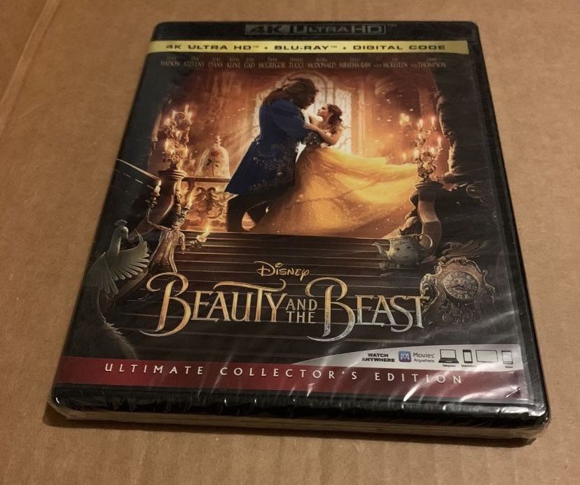 4k bluray disney beauty & beast blu ray brand new