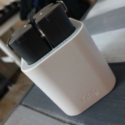 Ring Charger-Charging Station For Ring Camera Batteries.  Includes 2 Ring Batteries.
