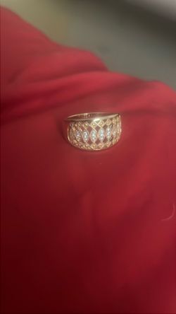 Cubic Zirconia Open Band Ring Size 9