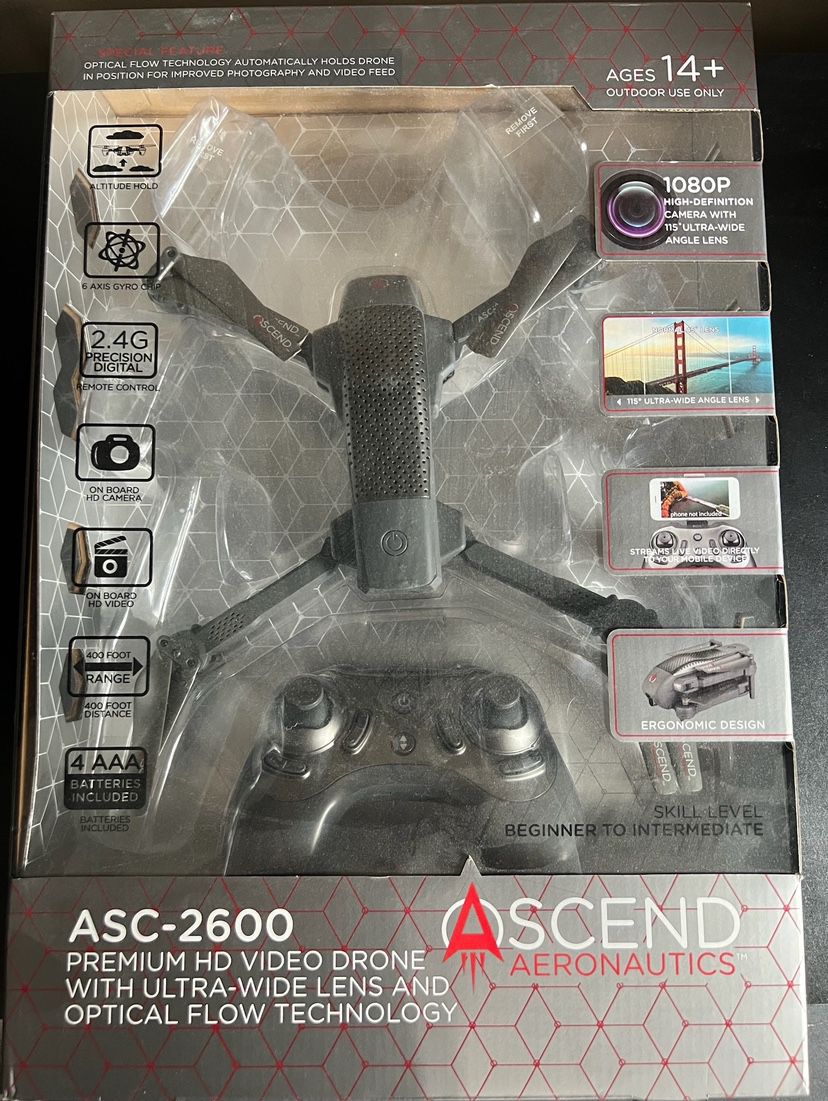 ASC-2600 Premium HD Video Drone (Ascend Aeronautics)