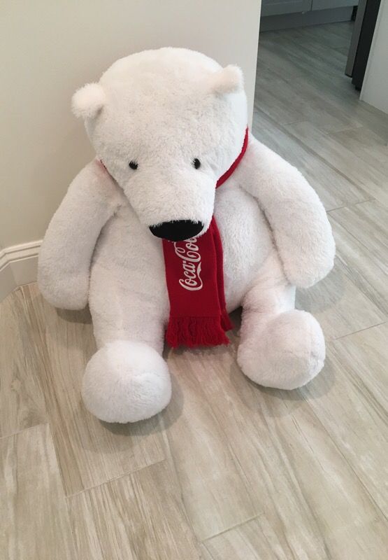 Large stuffed animal polar bear