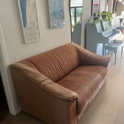 Vintage 90s Ikea Leather Sofa “halland” 