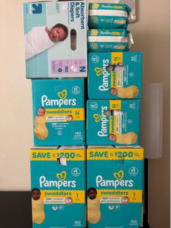Newborn and size 1 Diapers