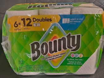 Bounty Select-A-Size Paper Towels 6 Double Rolls