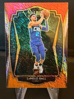 Lamelo Ball Panini Select Orange Shimmer Rookie