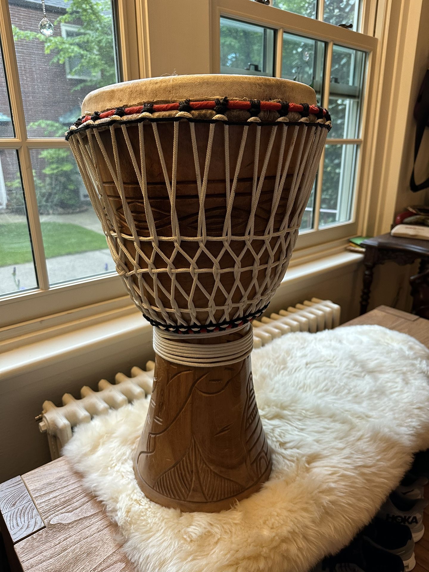 Hand Carved Djembe 12” 