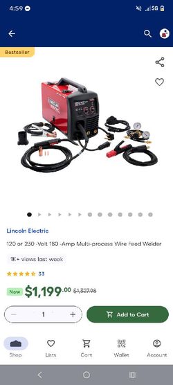 Lincoln Electric 180-Amp Multi-Process Wire Feed Welder
