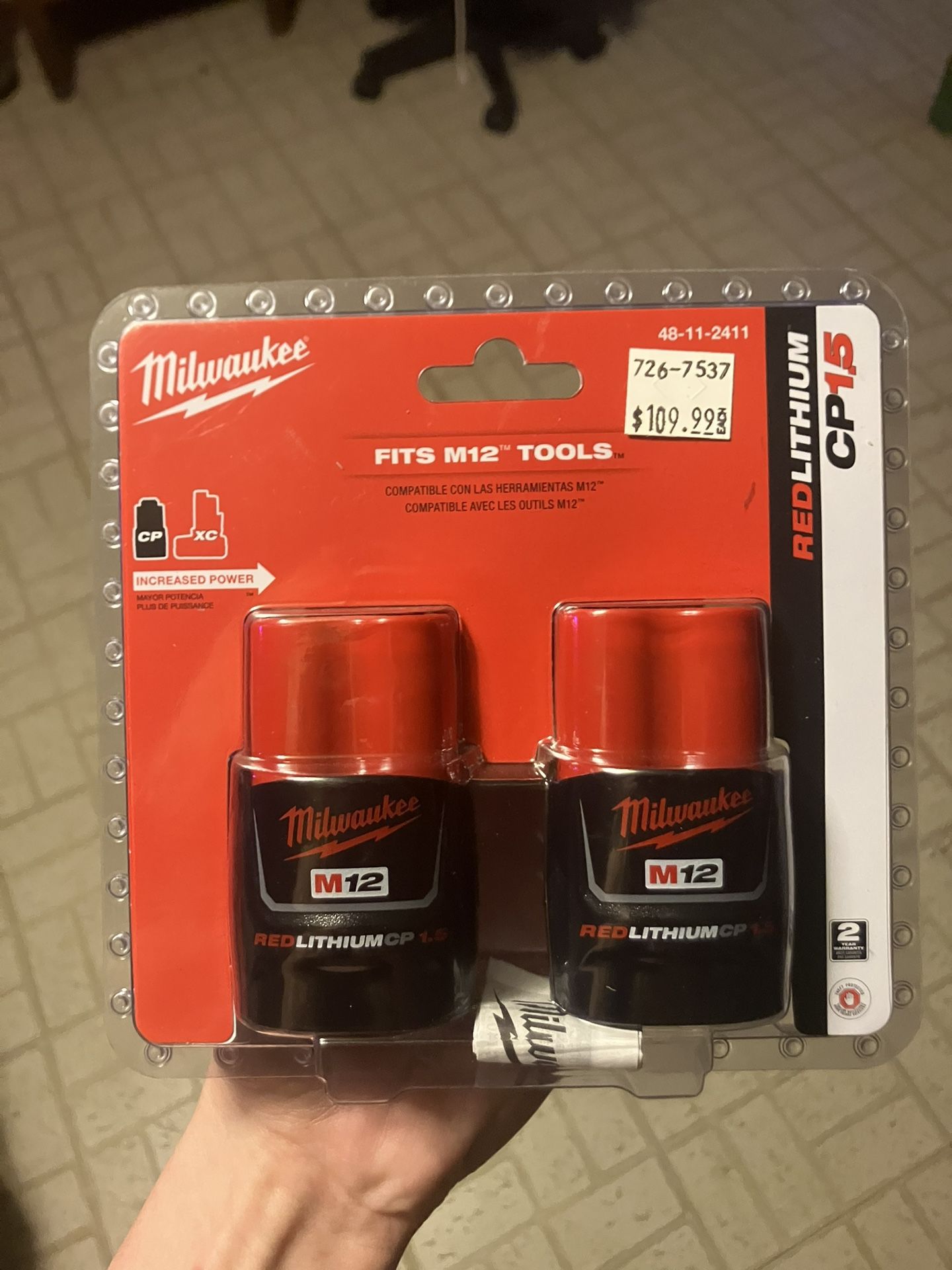Milwaukee M12 12-Volt Batteries
