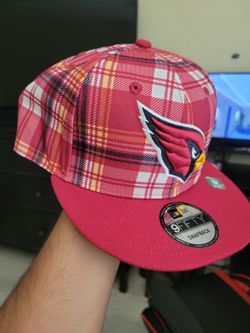 New era Hat Cardinals 2024 sideline statement plaid