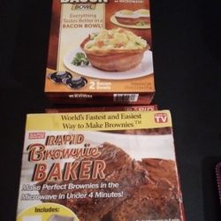 Rapid Brownie Baker And  Perfect Bacon Bowl New $10 For Both 