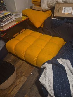 Orange/yellow  couch panels