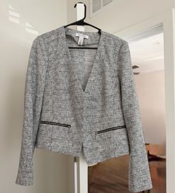 Title: White House Black Market Women’s Textured Open Front Blazer Jacket Size 1
