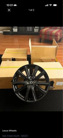 Lexus Black Alloy Wheel Rims 19 inch