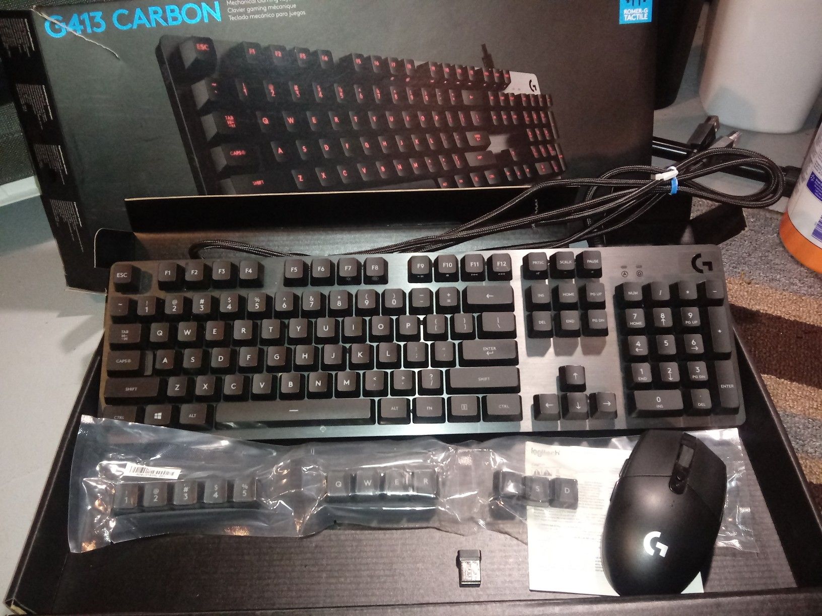 Logitech G413 Carbon Mechanical Keyboard and G305 Lightning Mouse Combo