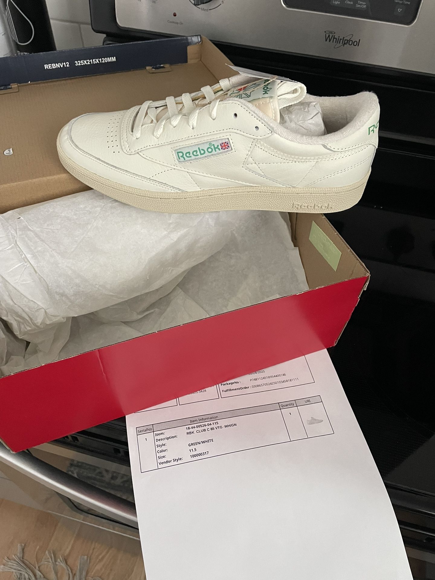 Mens 11.5 Reebok Club C 85 Vintage