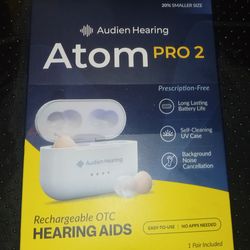 Atom PRO 2 Rechargeable OTC Hearing Aids