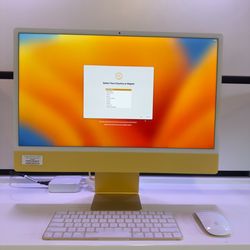 2021 24" iMac M1 – 8-Core / 8GB / 512GB – Yellow