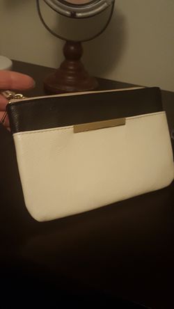 Black & Ivory wristlet. New
