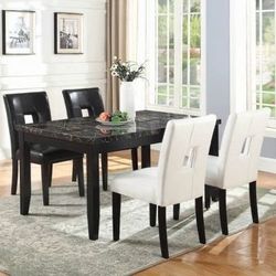Brand New 5PC Black Dining Set