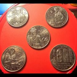 2024 D  QUATER 5 OF THEM IN GREAT SHAPE! COINS FOR YOUR COLLECTION!
