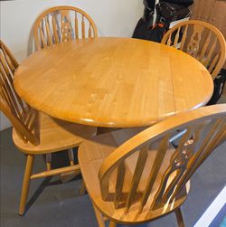 Table and Four Chairs